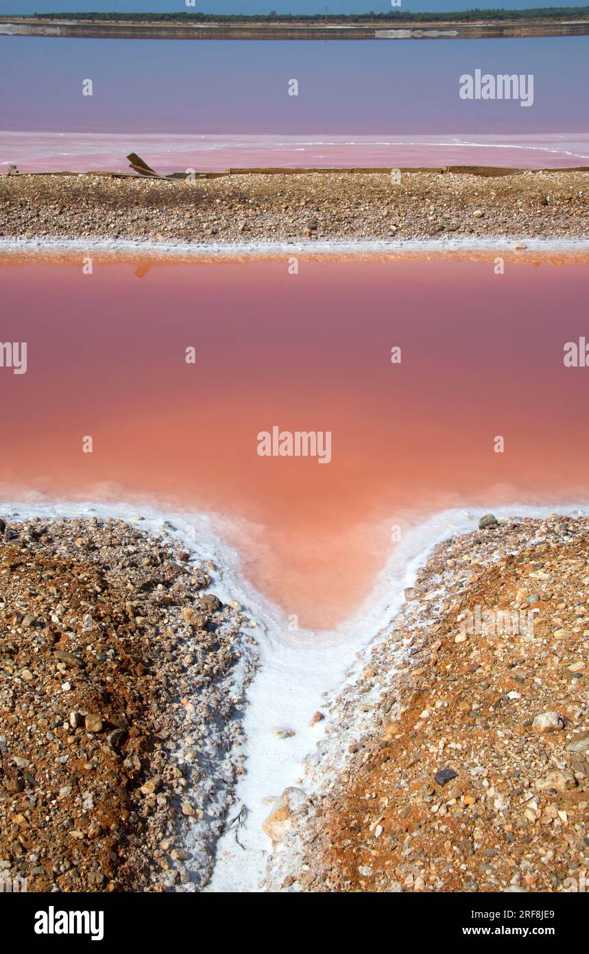 Salt evaporation ponds, salt works or salterns are artificial ponds