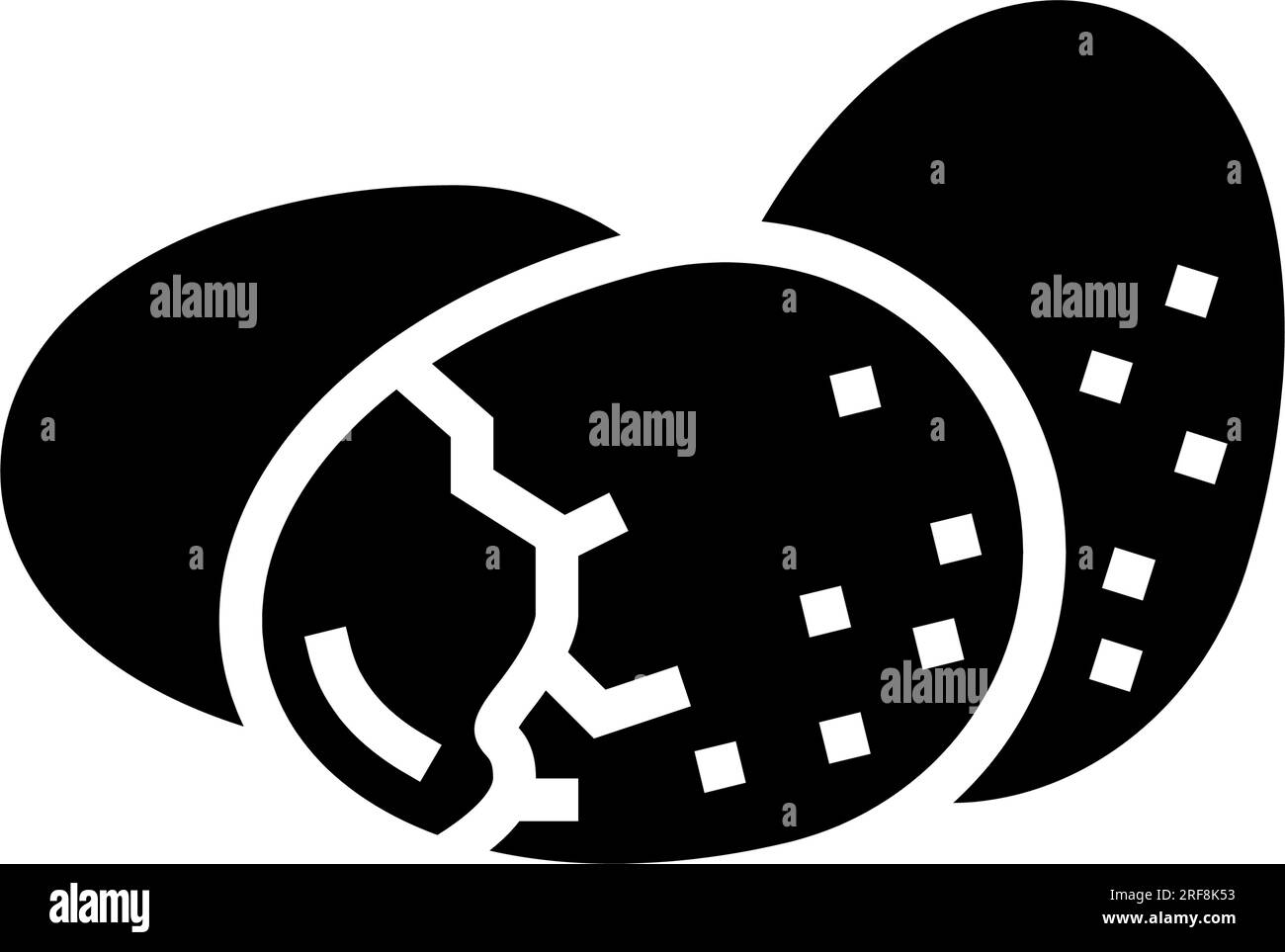 egg shell food hen glyph icon vector illustration Stock Vector Image