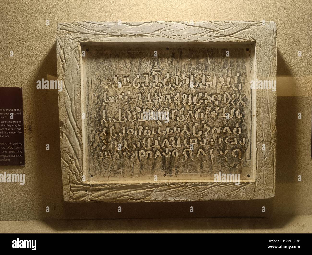 Ashokan inscription, 3rd century AD. Script Brahmi, Language Prakrit