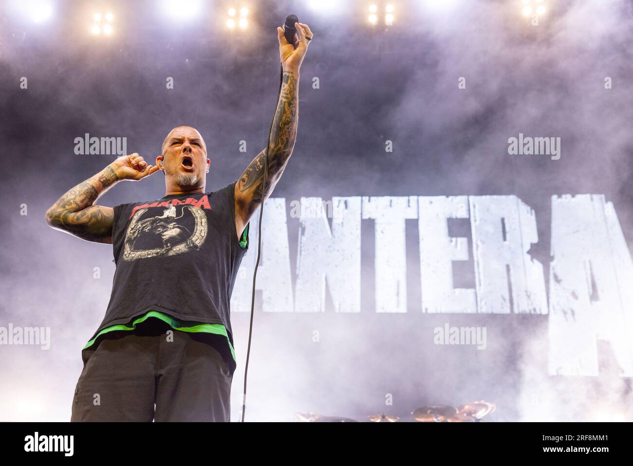 Milwaukee, USA. 31st July, 2023. Phil Anselmo of Pantera at American