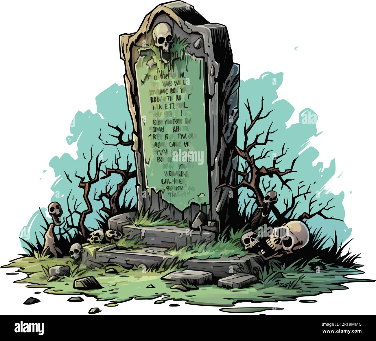 Halloween Rip Grave with skull 28153141 PNG