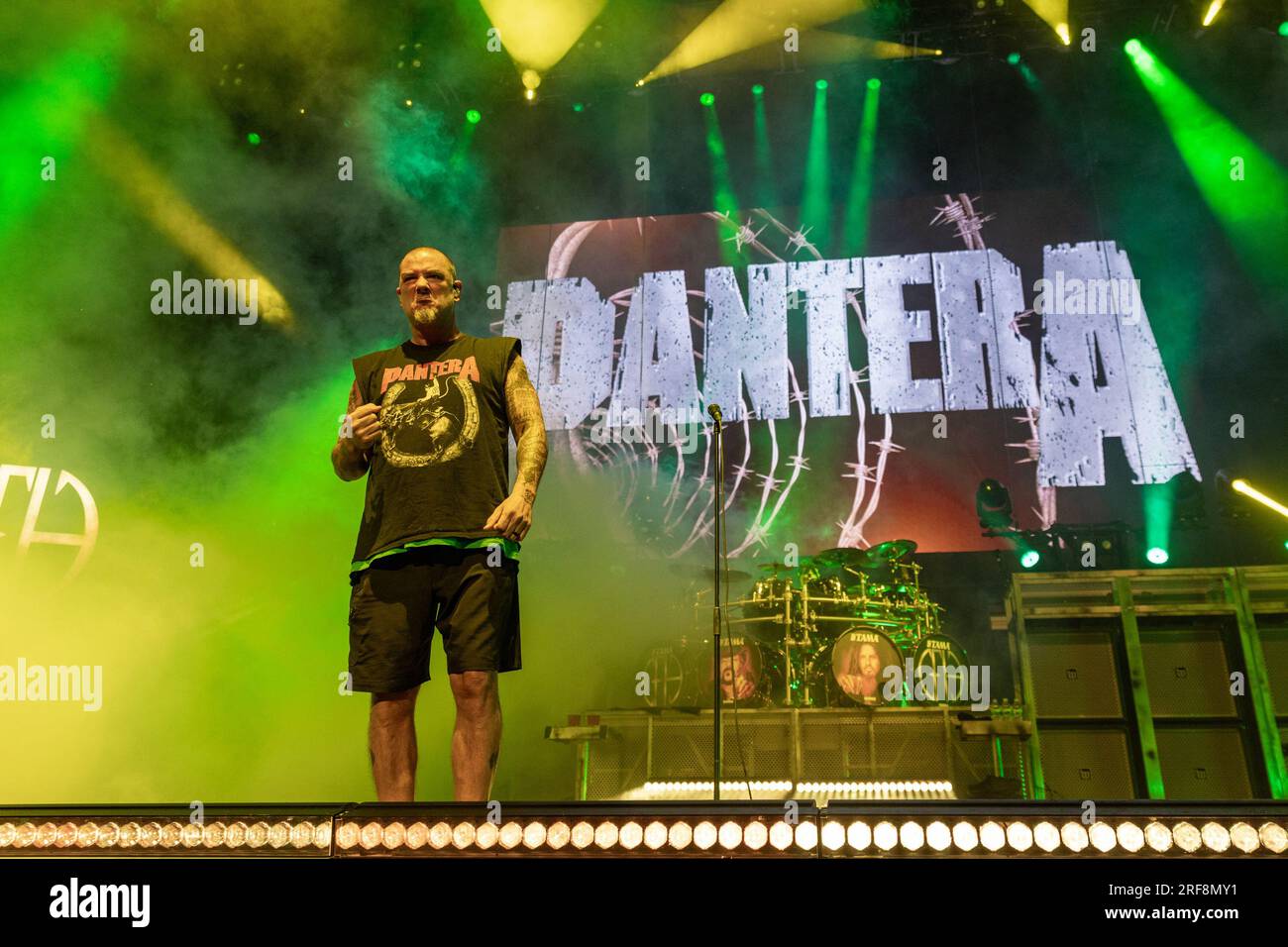 Milwaukee, USA. 31st July, 2023. Phil Anselmo of Pantera at American