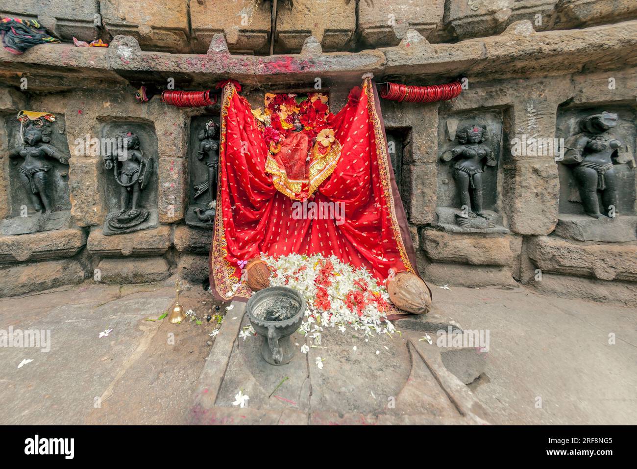 07 21 2007 Vintage Chausath Yogini Temple also said Mahamaya Temple Hirapur Odisha Orissa India Asia. Stock Photo