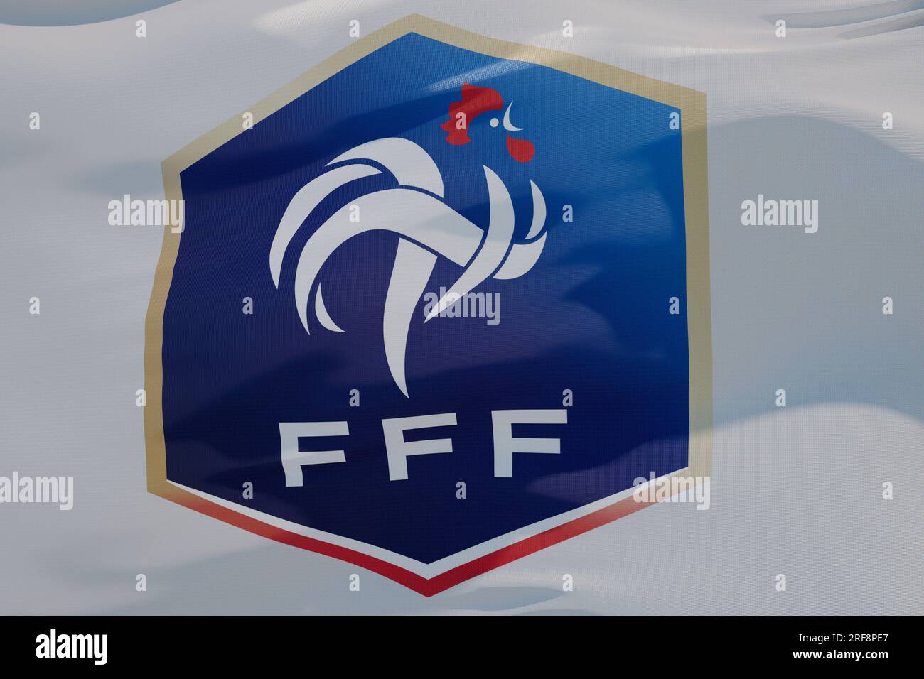 Officiële FFF Vlag – Frans Voetbalteam – Polyester – Standaardmaat – 100% Officieel Product – Voor Fans En Verzamelaars