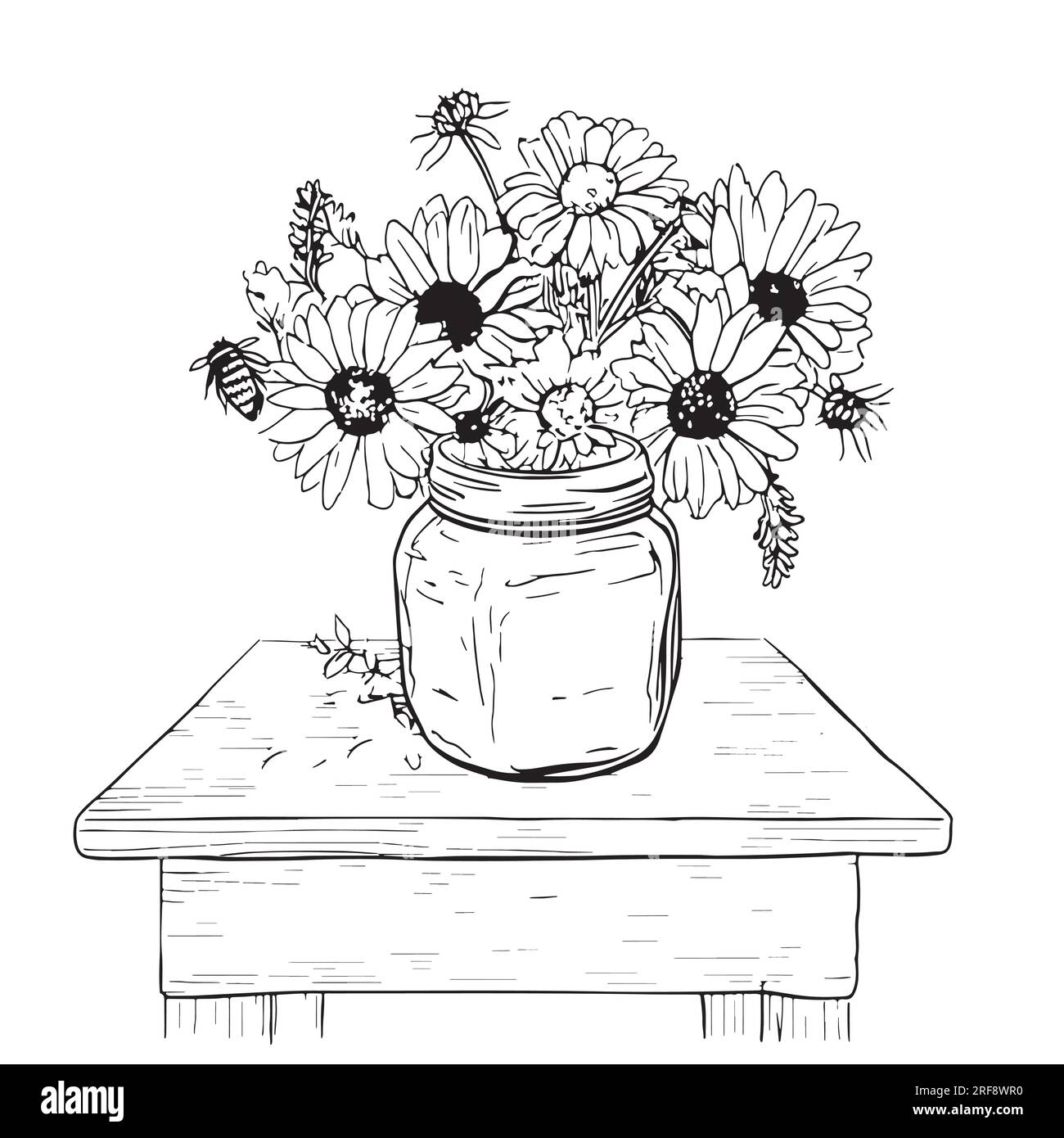 jar-of-wild-flowers-hand-drawn-sketch-vector-stock-vector-image-art