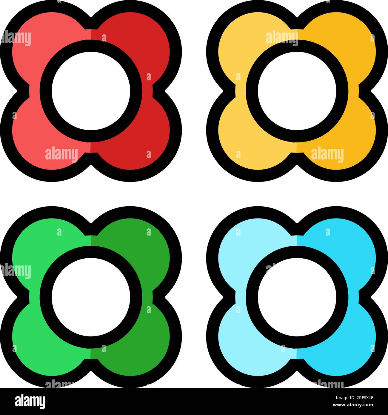 stitch markers embroidery hobby color icon vector illustration Stock ...