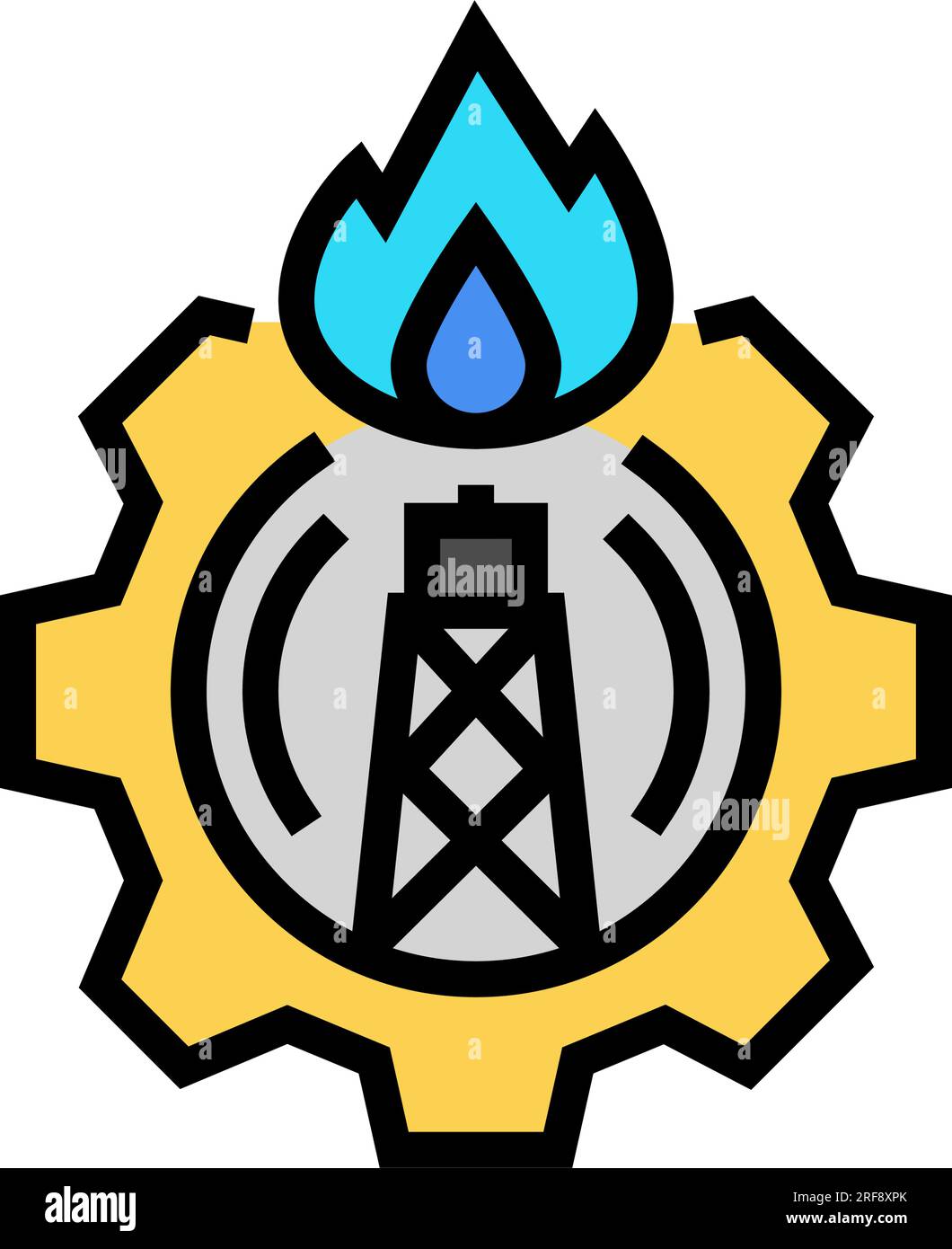 company gas service color icon vector illustration Stock Vector Image