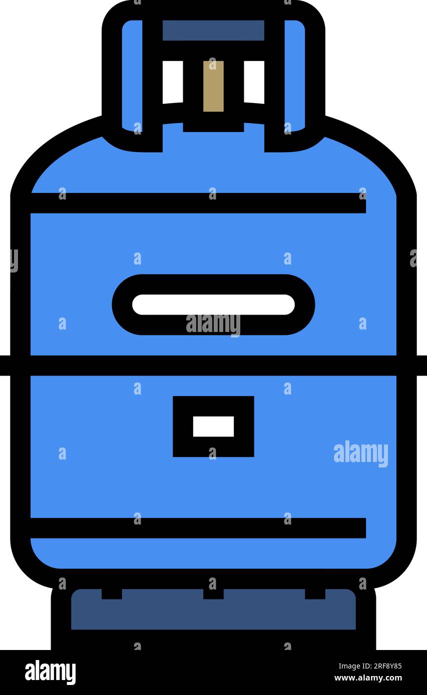 cylinder gas service color icon vector illustration Stock Vector Image