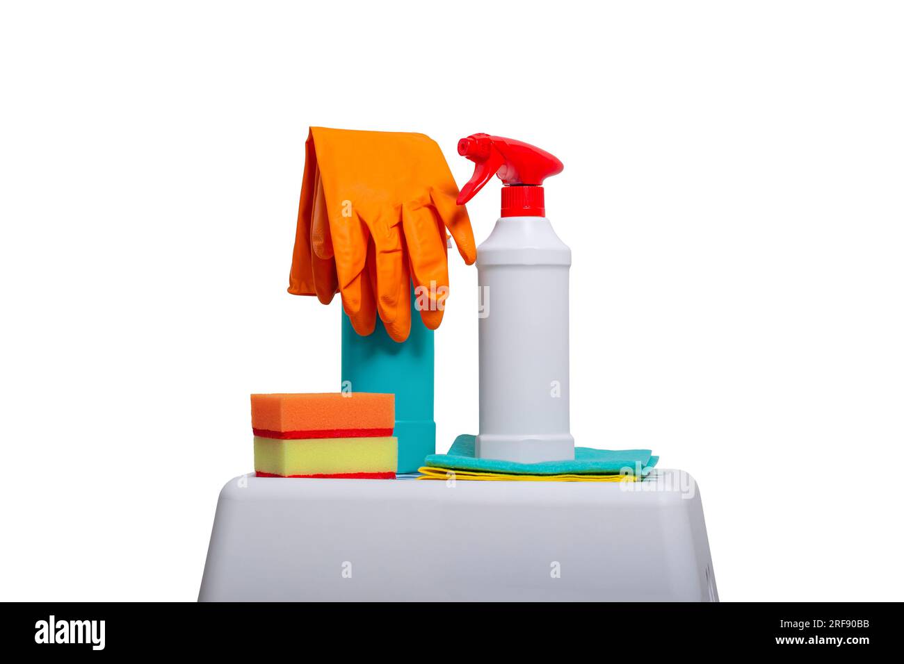 Accessories for cleaning from stains of poisonous bacteria mold closeup