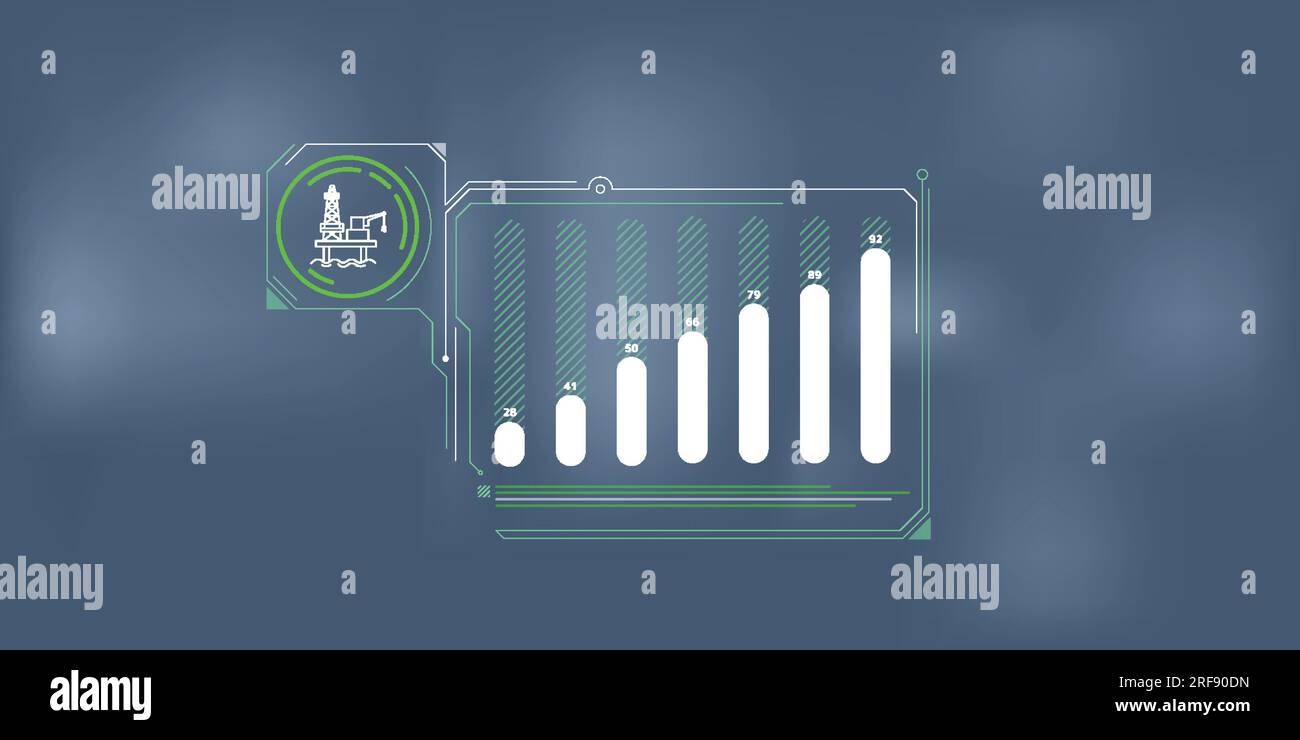 Clean and simple abstract infographic about increasing investment in ...