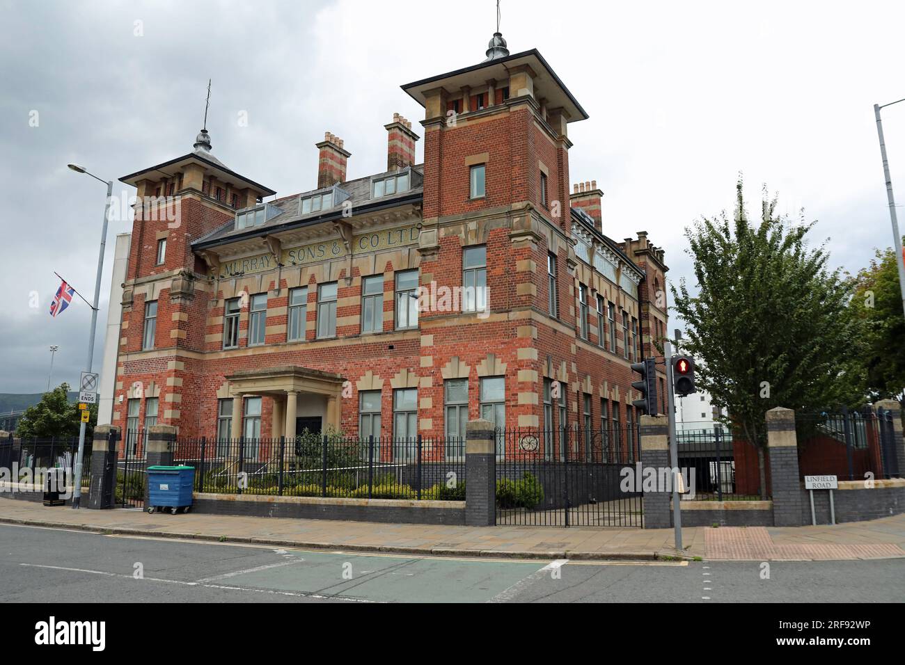 Murray Sons and Company tobacco factory office building in Belfast Stock Photo