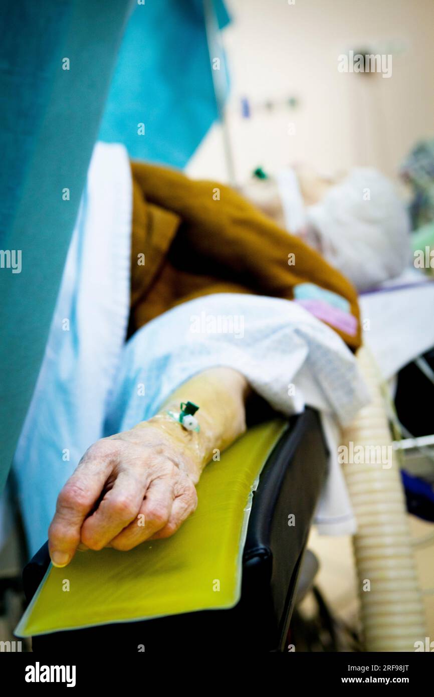 Septic surgery in the operating room, patient's hand Stock Photo Alamy