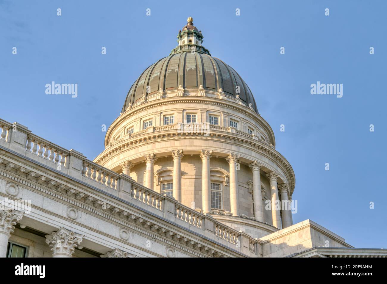 Dome of the Utah State Capitol Building on Capitol Hill in Salt Lake