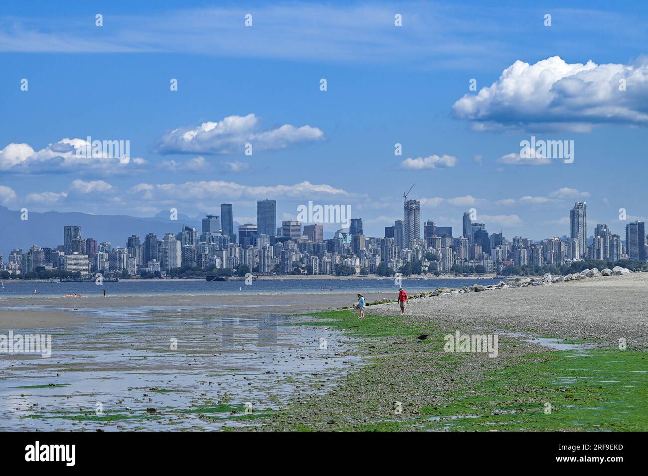 Picture of Beach, Spanish Banks, English Bay, City skyline, Vancouver, British ...