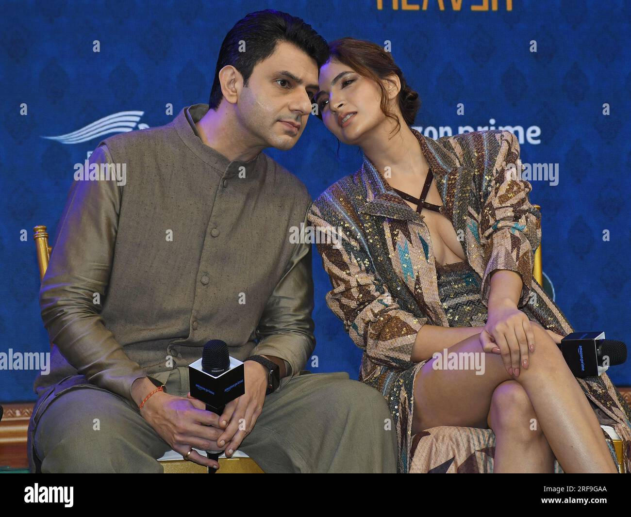 Mumbai, India. 01st Aug, 2023. L-R British Indian actor Arjun Mathur ...
