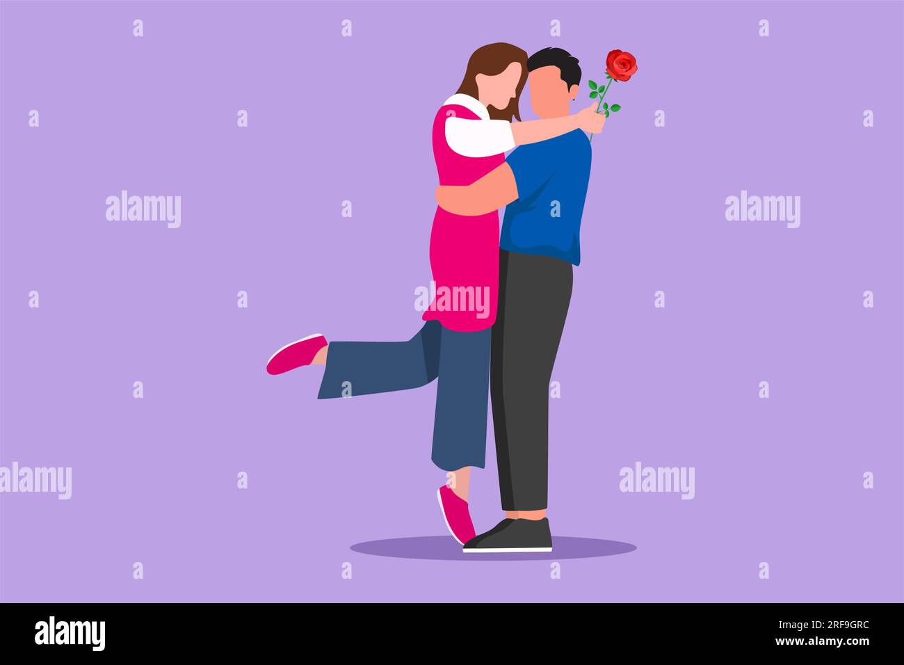 Drawing couple romantic cheerful vector hi-res stock photography and images  - Alamy