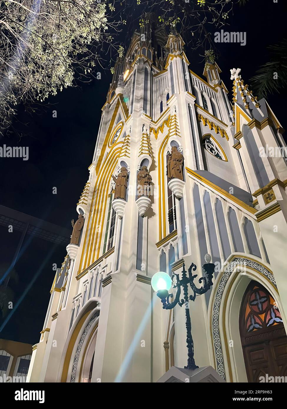 church basilica of Our Lady of Lourdes, city of Belo Horizonte, Brazil Stock Photo