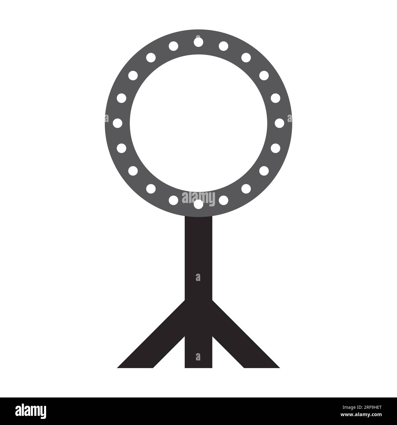 Ring light, led lamp icon vector illustration symbol design Stock Photo ...