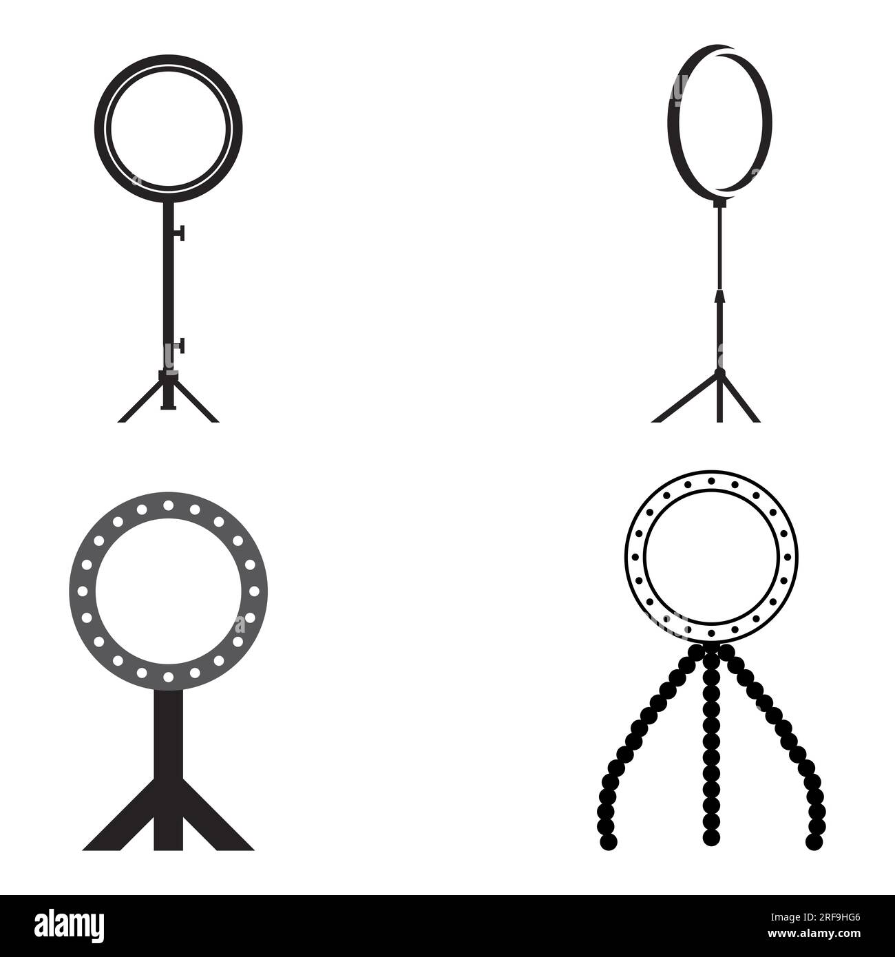 Ring light, led lamp icon vector illustration symbol design Stock Photo ...