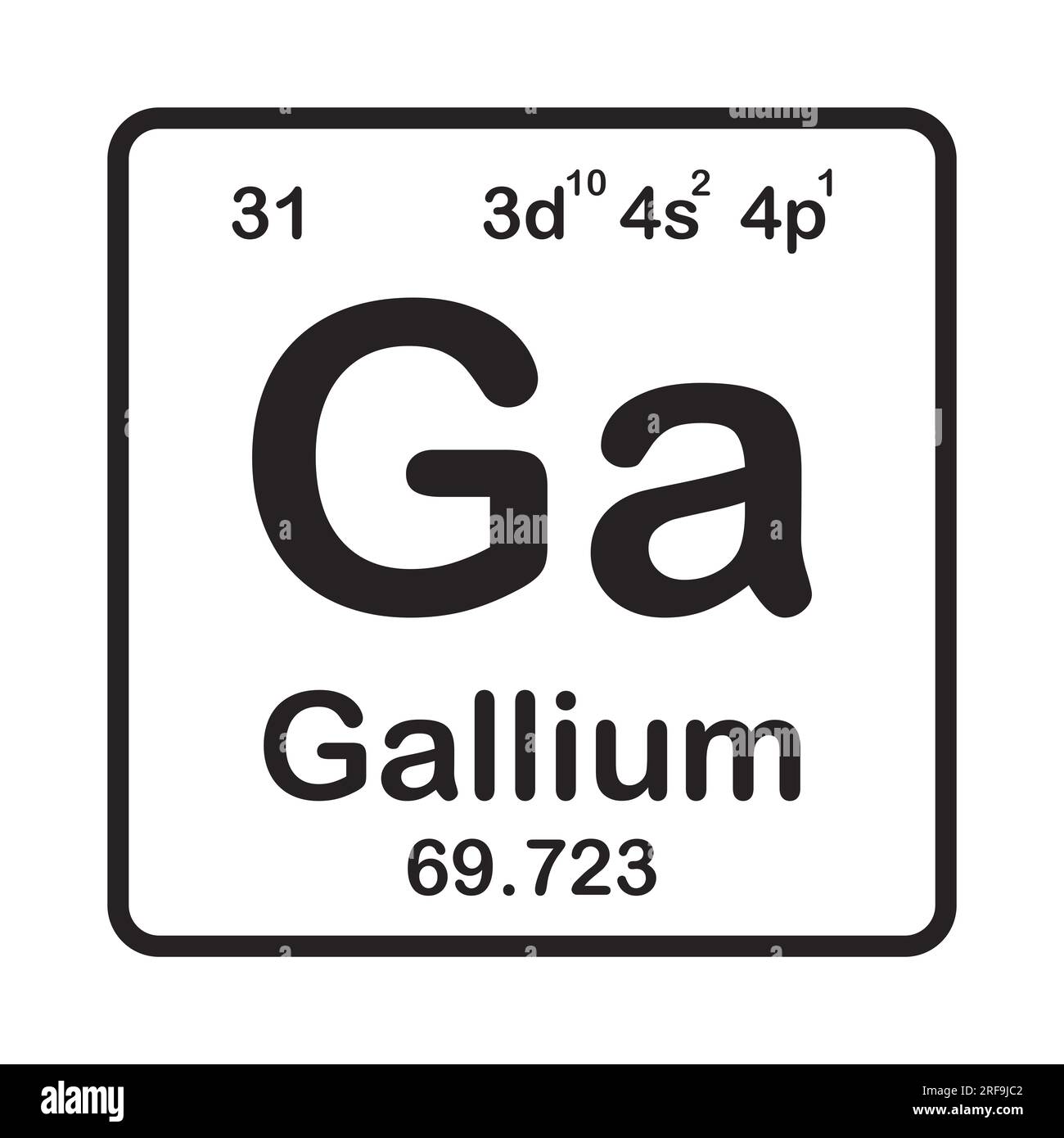 Element gallium icon,vector illustration symbol design Stock Photo
