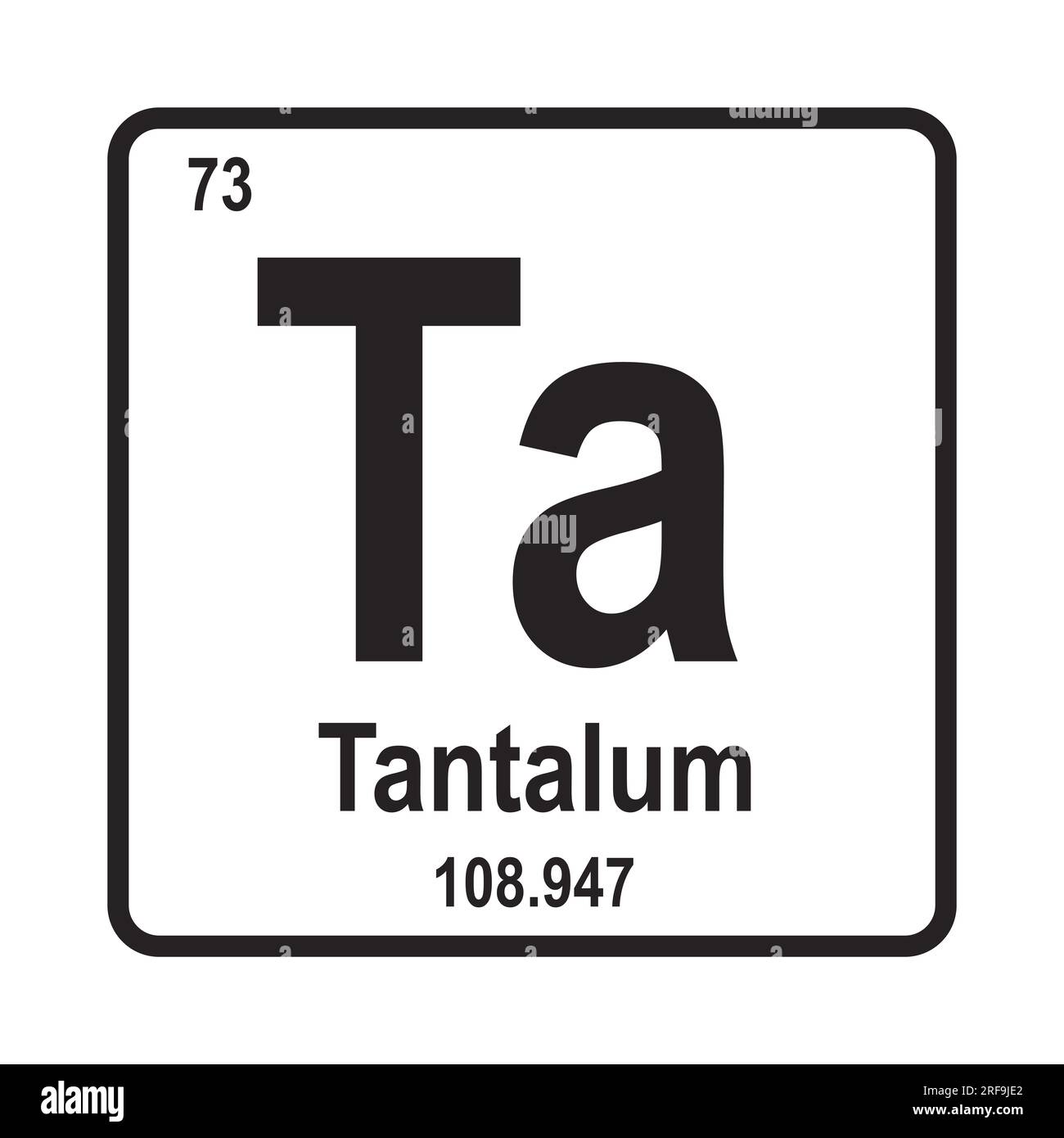 Tantalum atomic icon, vector illustration symbol design Stock Photo Alamy