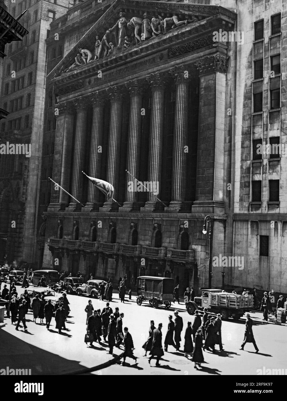 New York, New York c. 1930 The New York Stock Exchange at 18 Broad