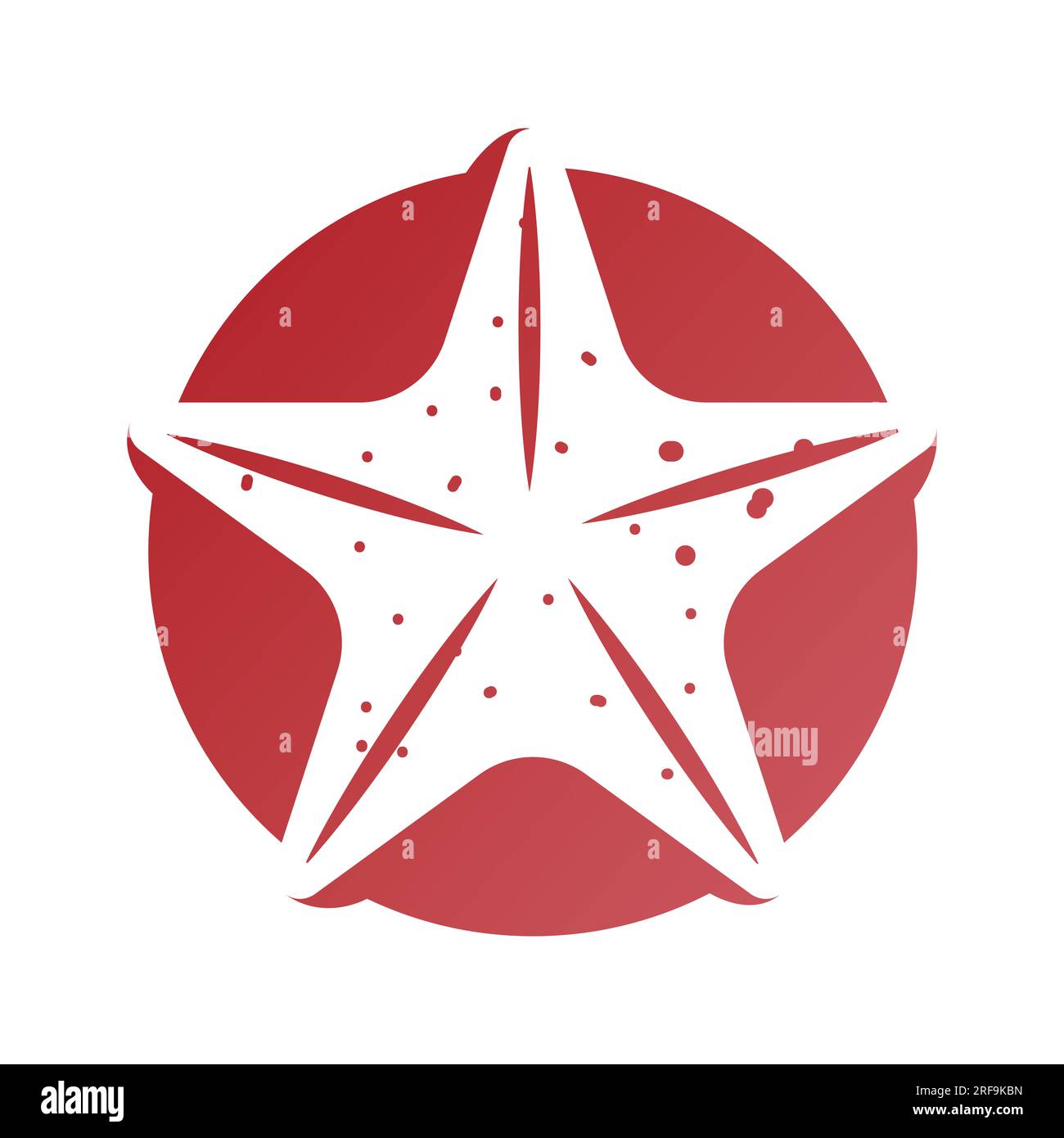 Star fish icon vector illustration symbol design Stock Photo