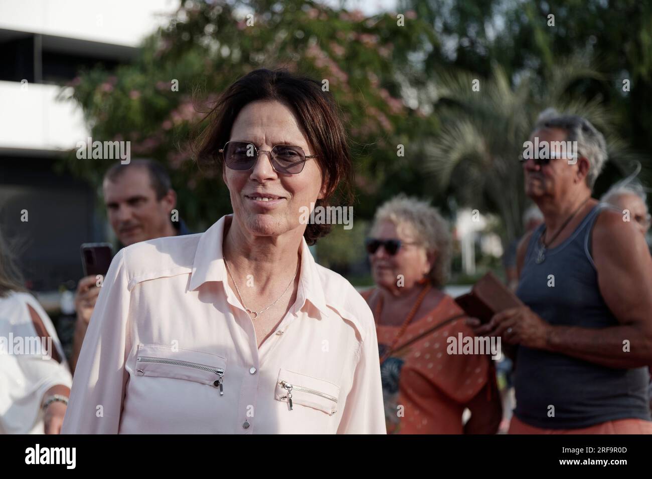 Cap d'Agde, 2023. 23rd June, 2023. Francoise, companion of Daniel ...