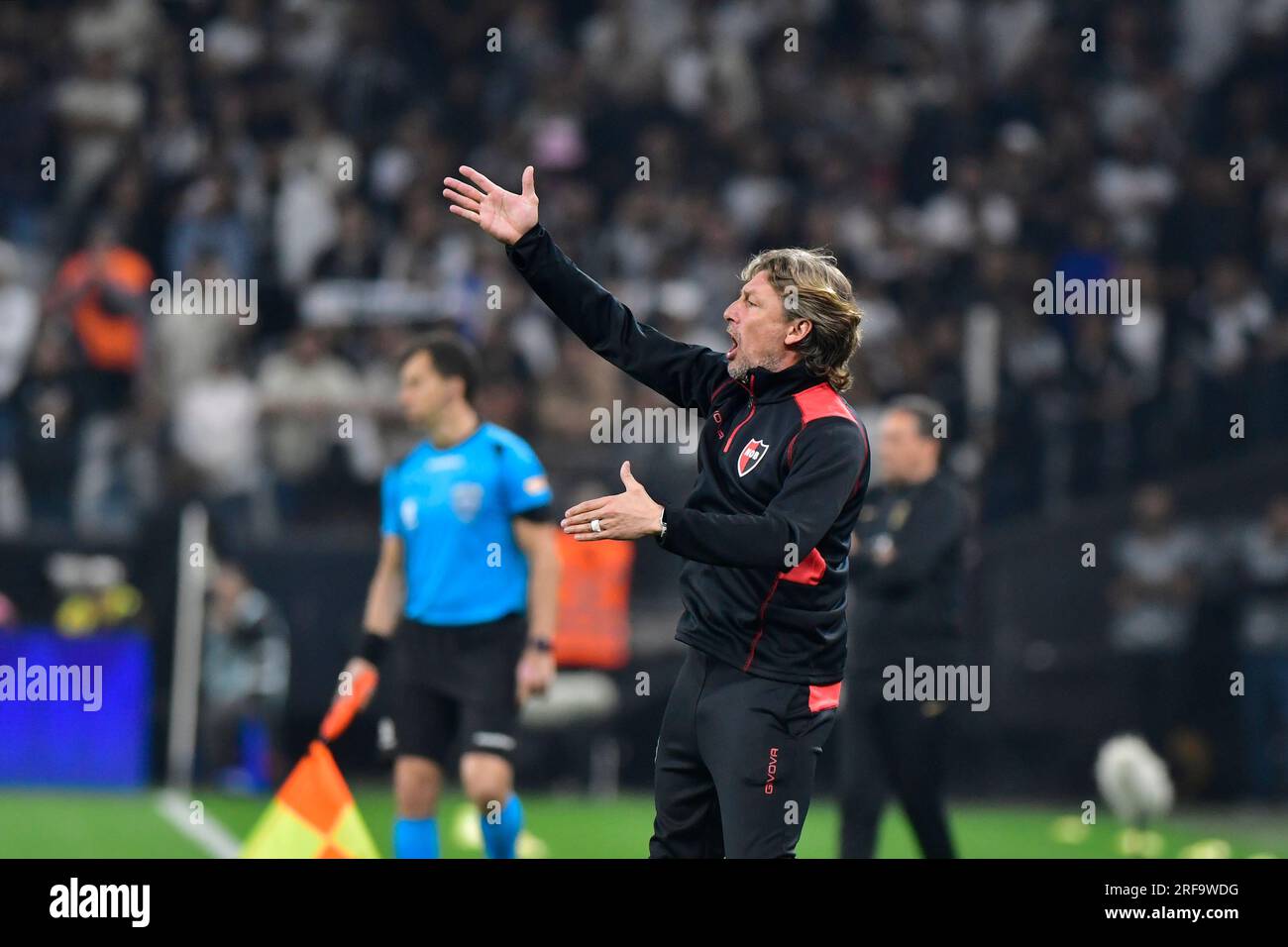 São Paulo (SP), August 1st - Soccer/CORINTHIANS-NEWELL´S OLD BOYS - Coach Gabriel Heinze  from Newell's Old Boys (ARG) - Match between Corinthians x Newell's Old Boys (ARG), valid for the first leg, of the Round of 16 of the Copa Sudamericana, held at Neo Quimica Arena, east zone of São Paulo, on the night of this Tuesday, 01. Stock Photo