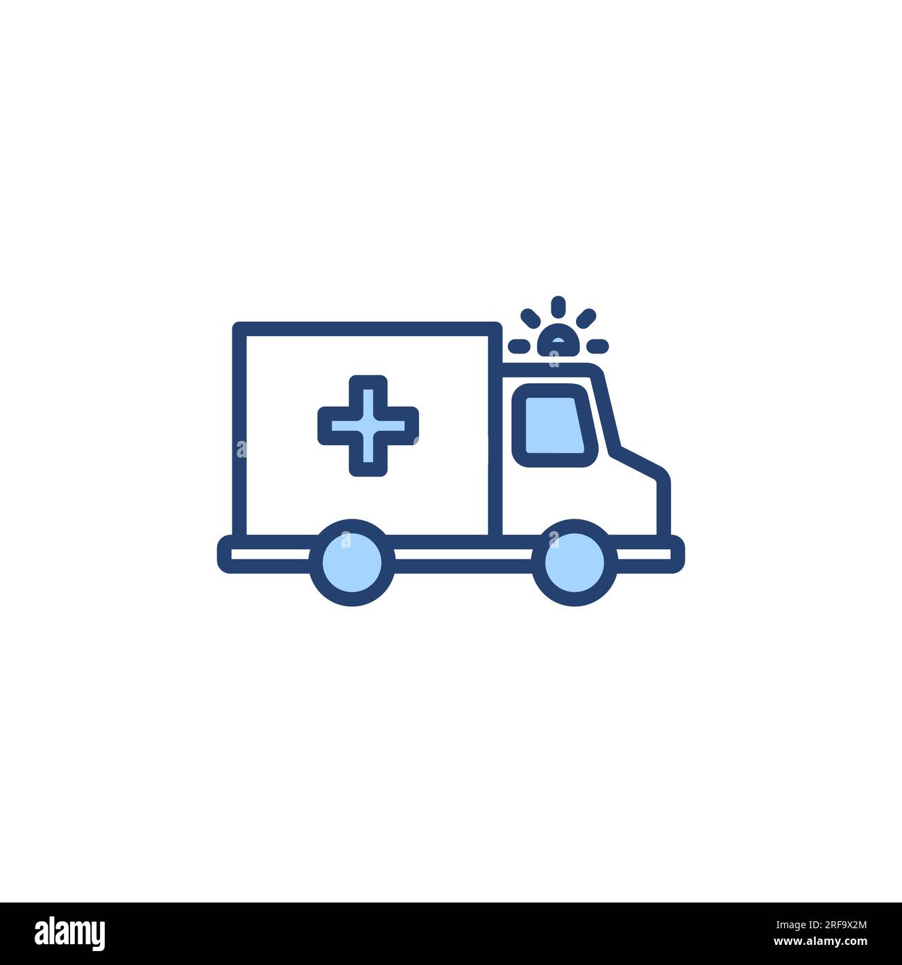 Ambulance icon vector. ambulance truck sign and symbol. ambulance car