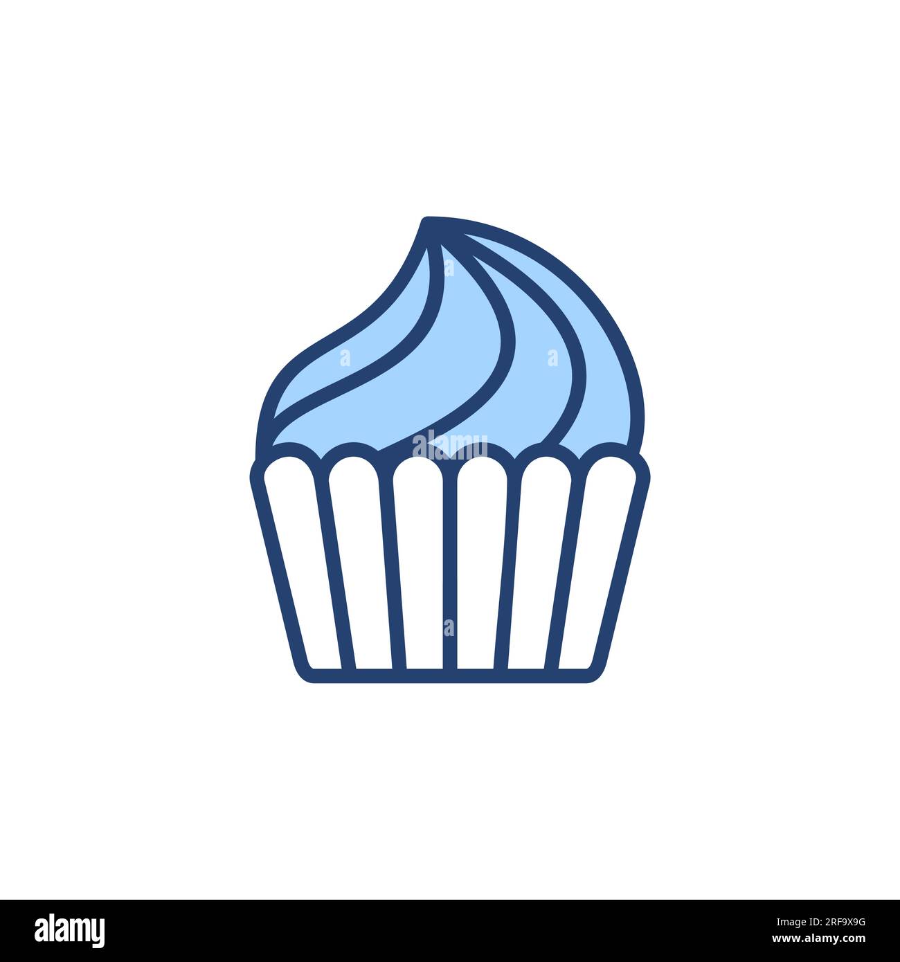 Cup cake icon vector. Cup cake sign and symbol Stock Vector