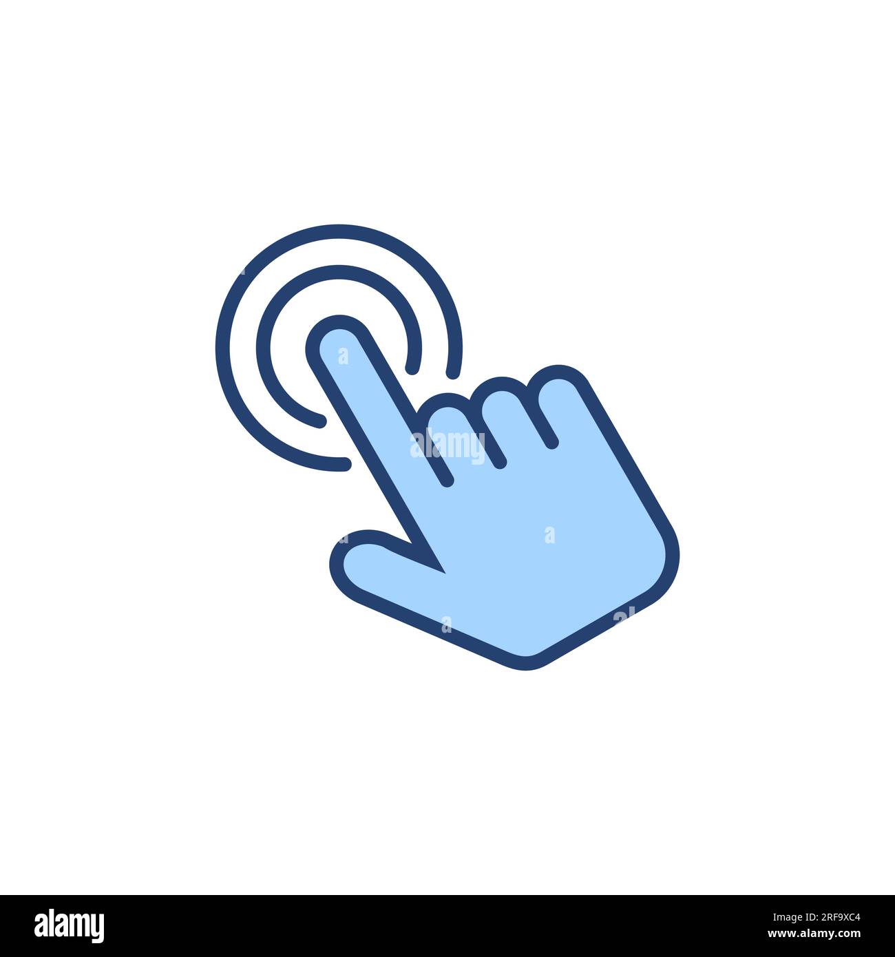 Hand click icon vector. pointer sign and symbol. hand cursor icon Stock Vector