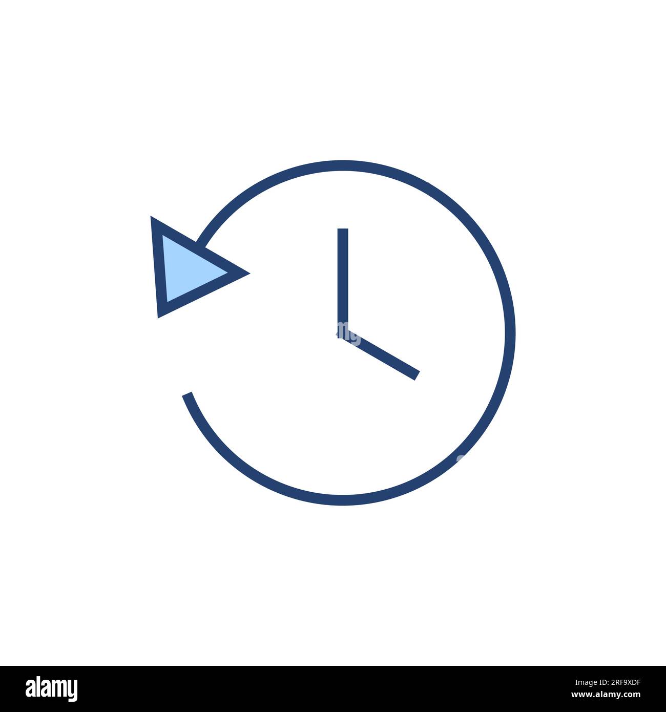 History icon vector. recent event history sign and symbol Stock Vector