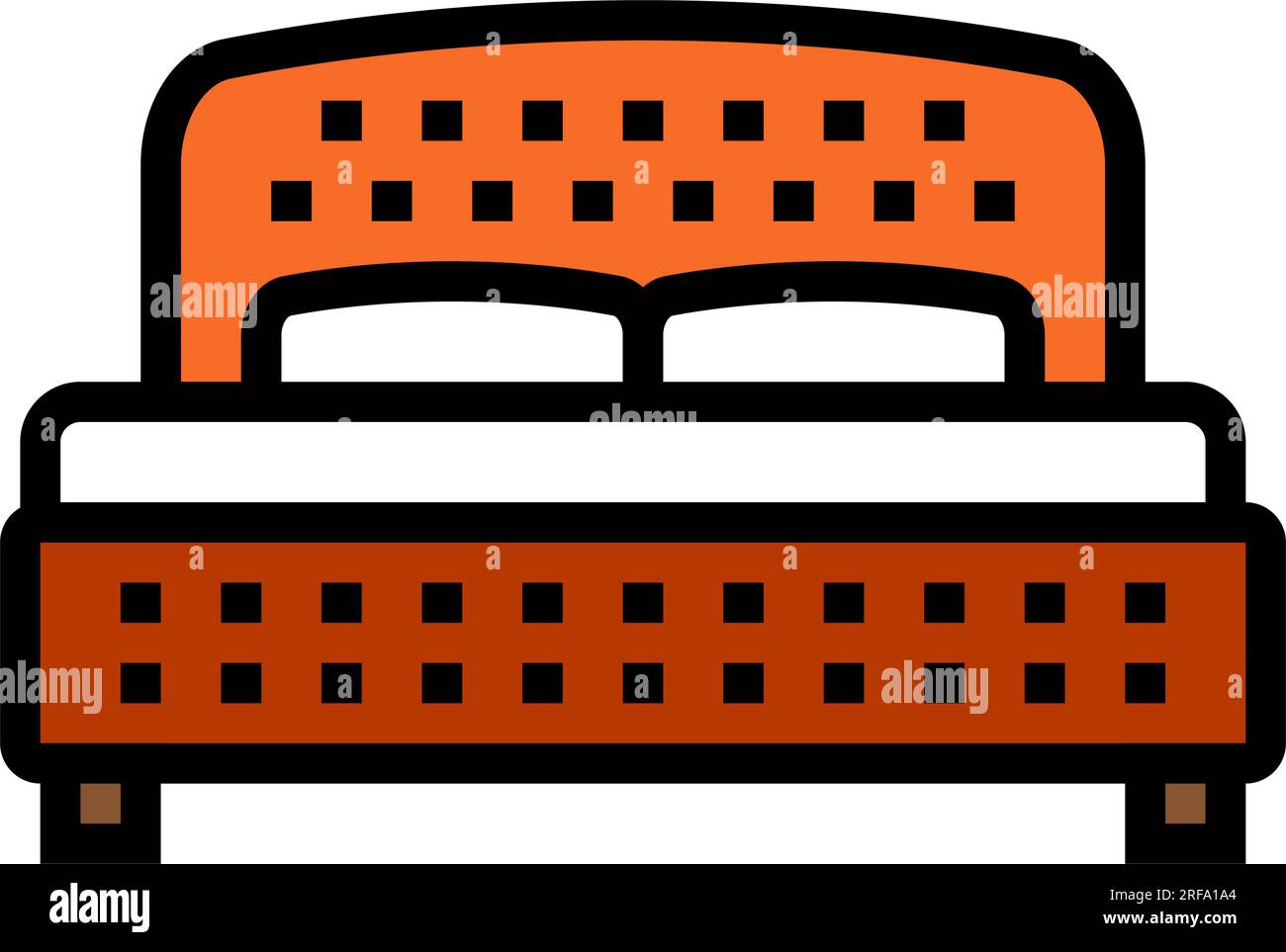 bed leather color icon vector illustration Stock Vector Image & Art - Alamy