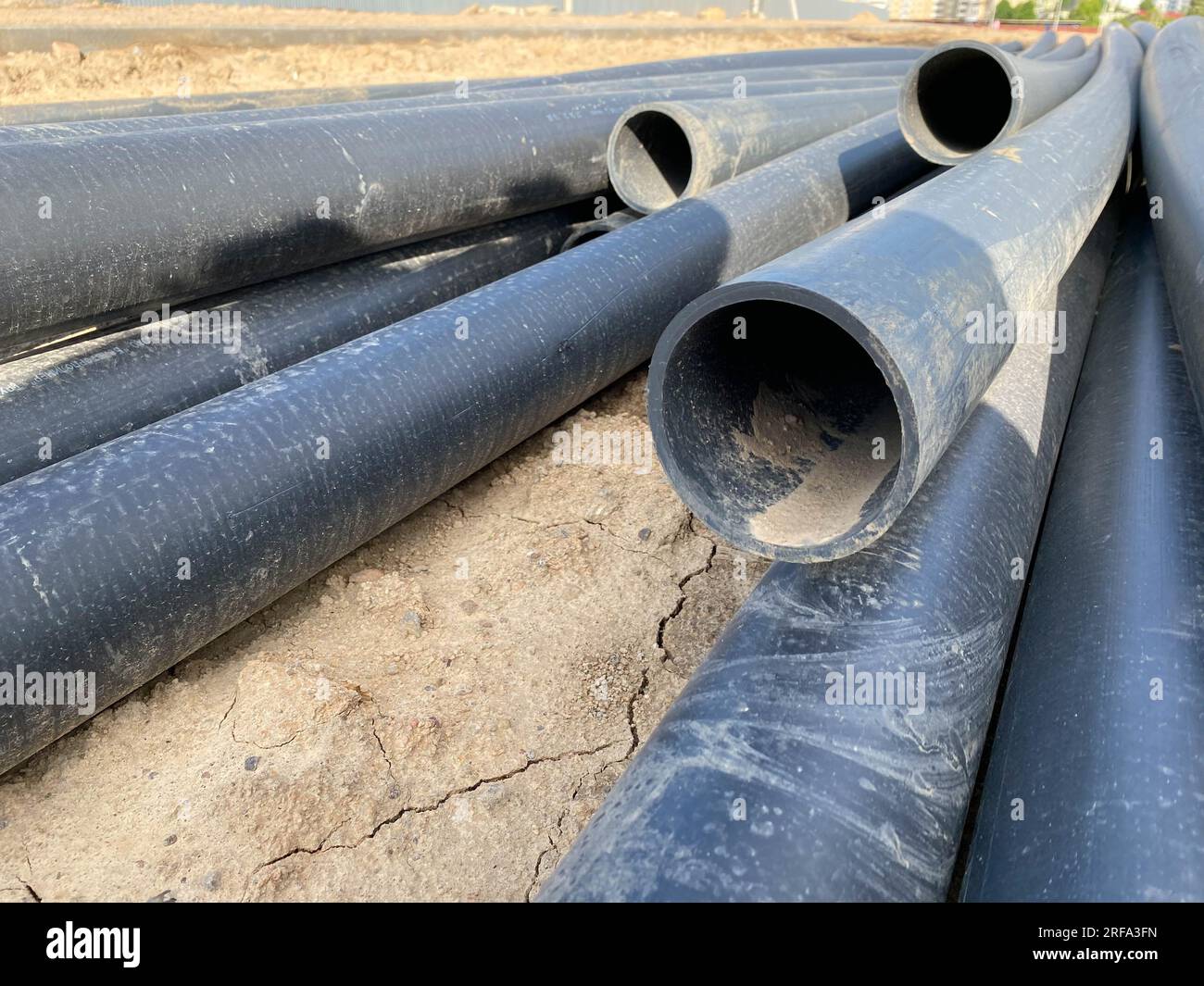 Polyethylene pressure pipes for cold water pipes are used for