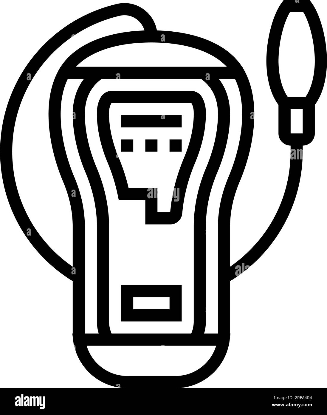 leak detector gas service line icon vector illustration Stock Vector