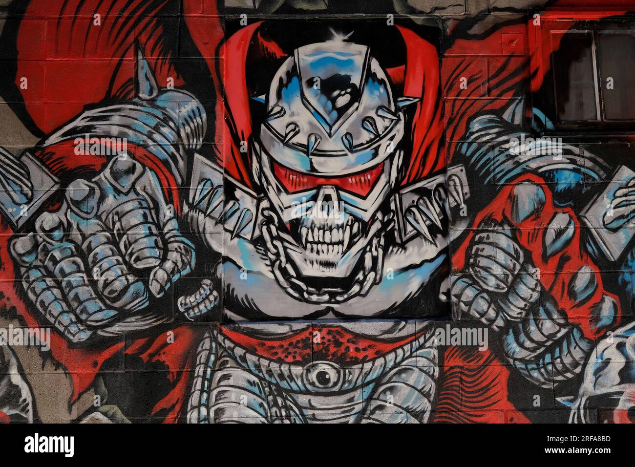 The mural of hip hop supergroup Czarface, done by L'Amour Supreme, is seen outside of Arnold's