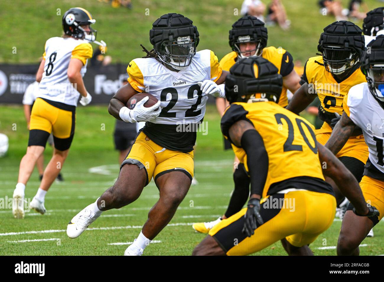 Pittsburgh Steelers RB Najee Harris Arrives at Training Camp