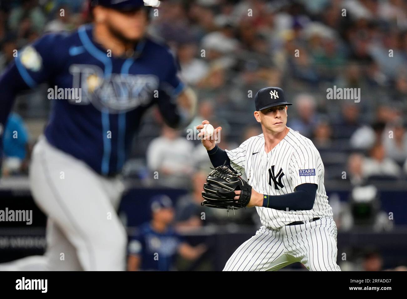 New York Yankees pitcher Justin Wilson (41) during game against the Tampa  Bay Rays at Yankee