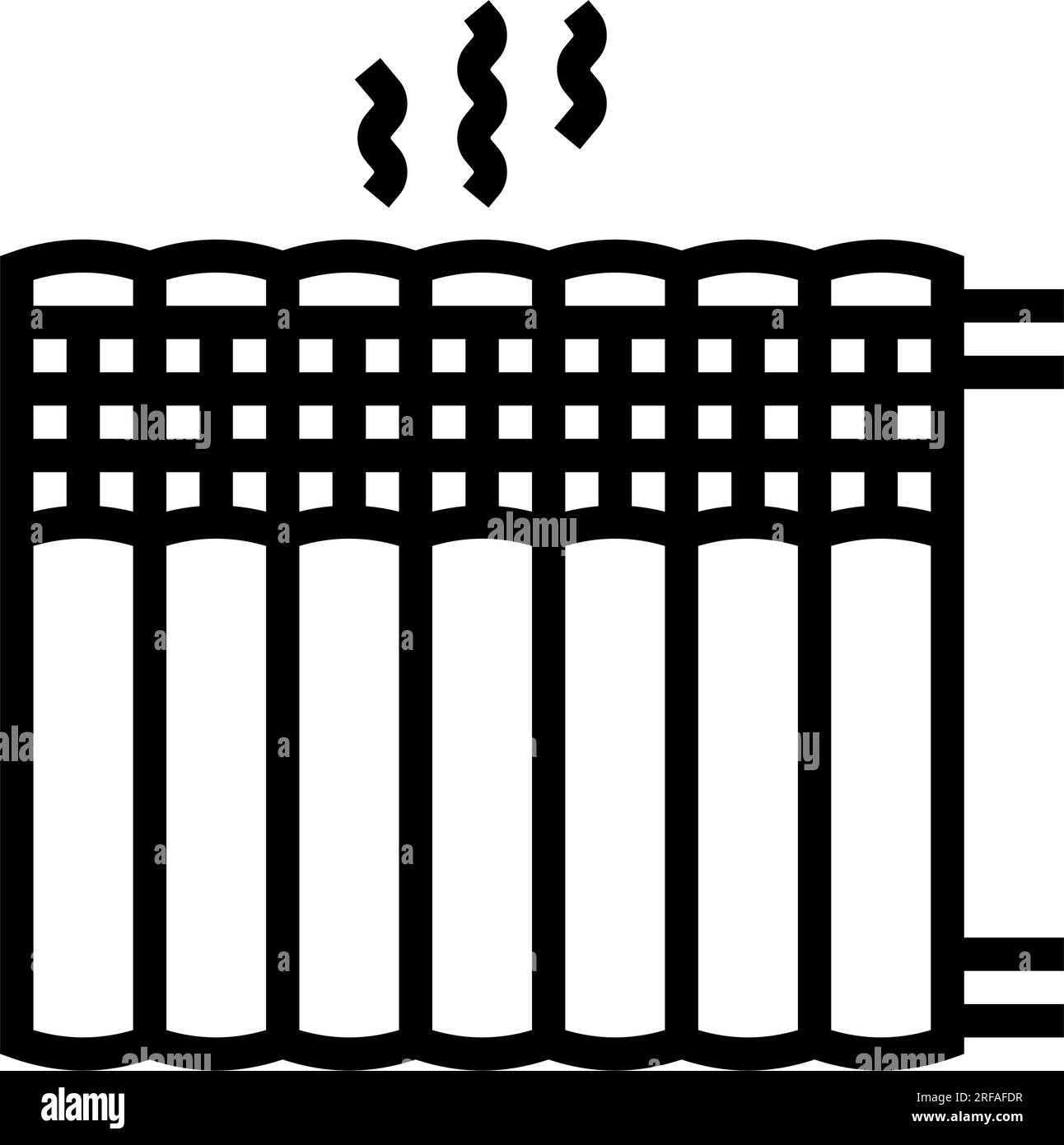 radiator line icon vector illustration Stock Vector Image & Art - Alamy