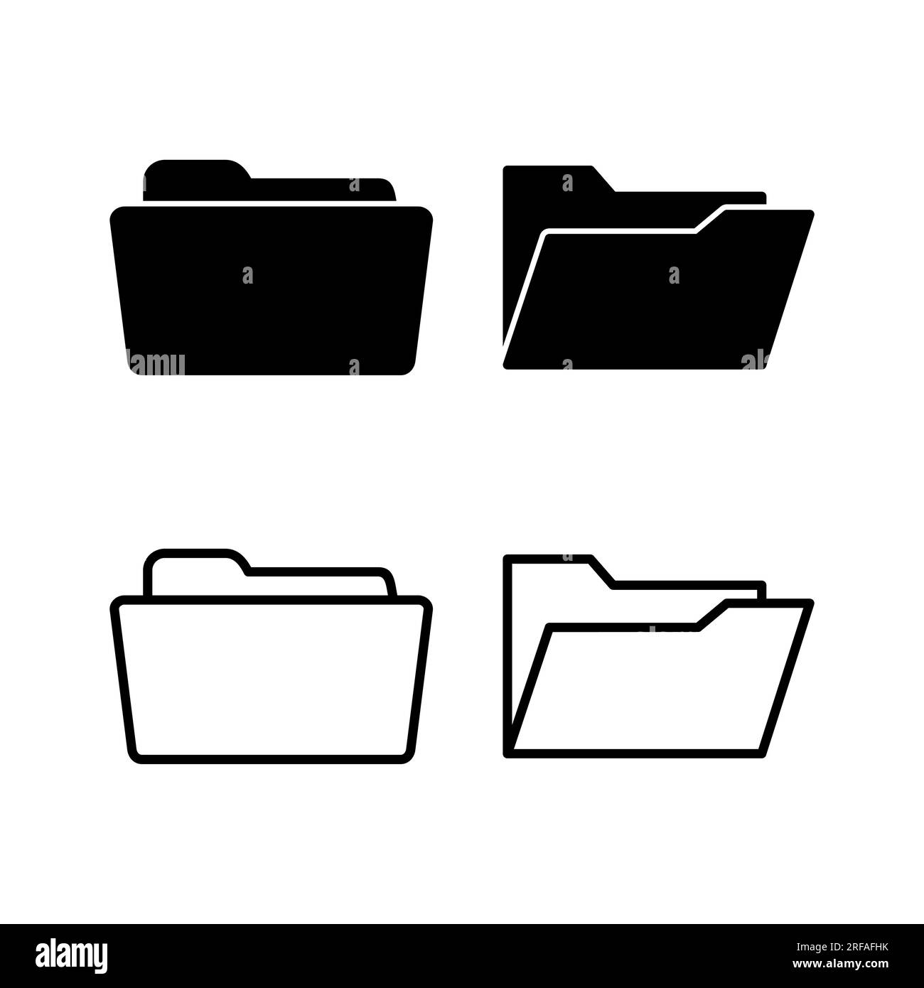 Folder icon vector. document folder icon Stock Vector Image & Art - Alamy