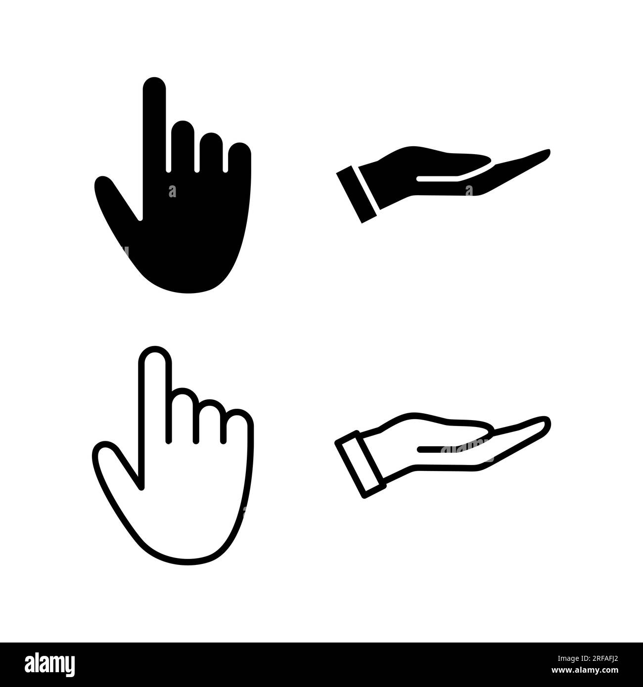 Hand icon vector. hand symbols. palm Stock Vector Image & Art Alamy