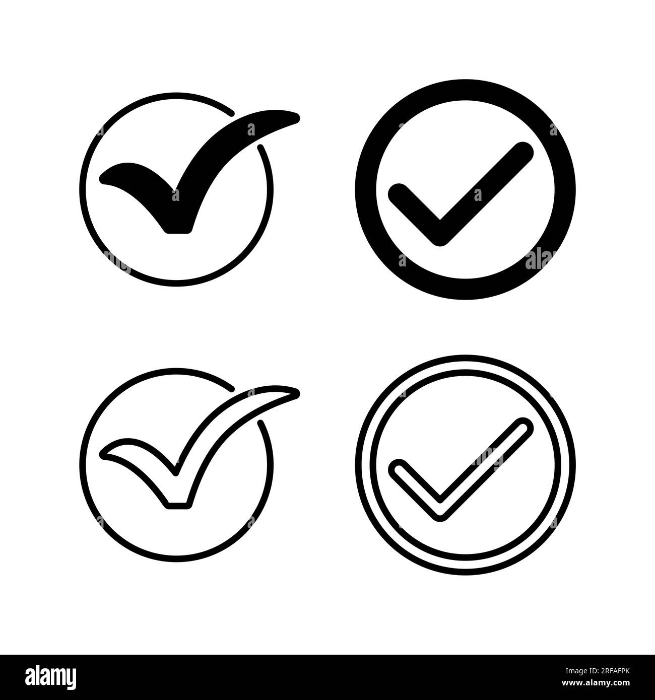 Check Icon Vector. Check Mark Icon. Check List Button Icon Stock Vector 