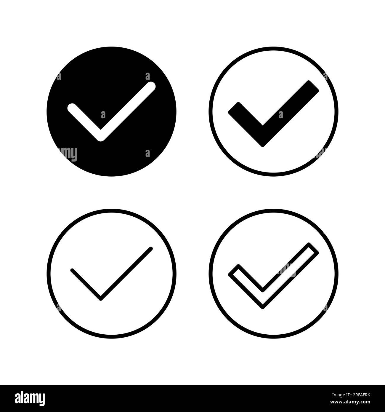 check icon vector. check mark icon. check list button icon Stock Vector ...