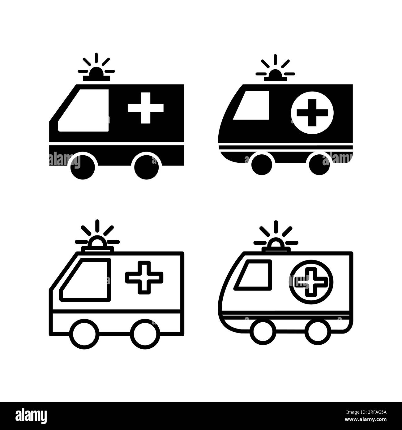 Ambulance icon vector. Ambulance car icon Stock Vector Image & Art - Alamy