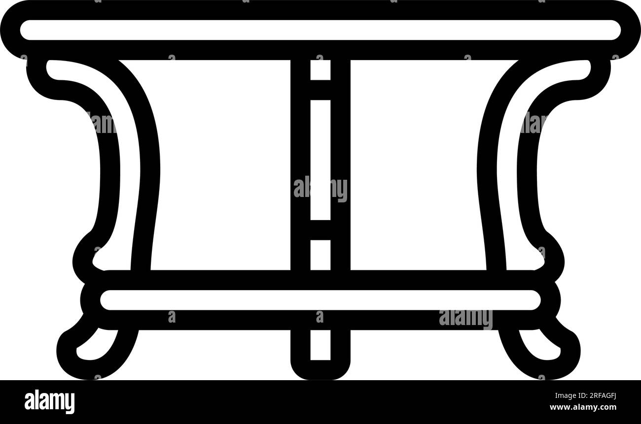 table leather line icon vector illustration Stock Vector Image & Art ...