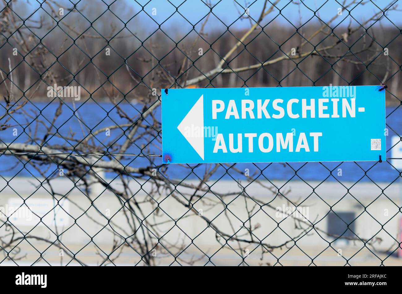 Vienna, Austria. February 06, 2016. Information sign for parking ticket