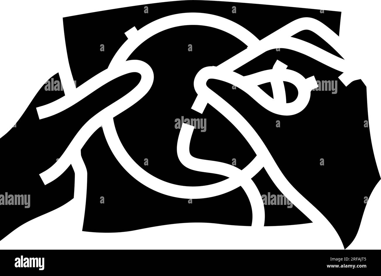 hands embroidery hobby glyph icon vector illustration Stock Vector ...