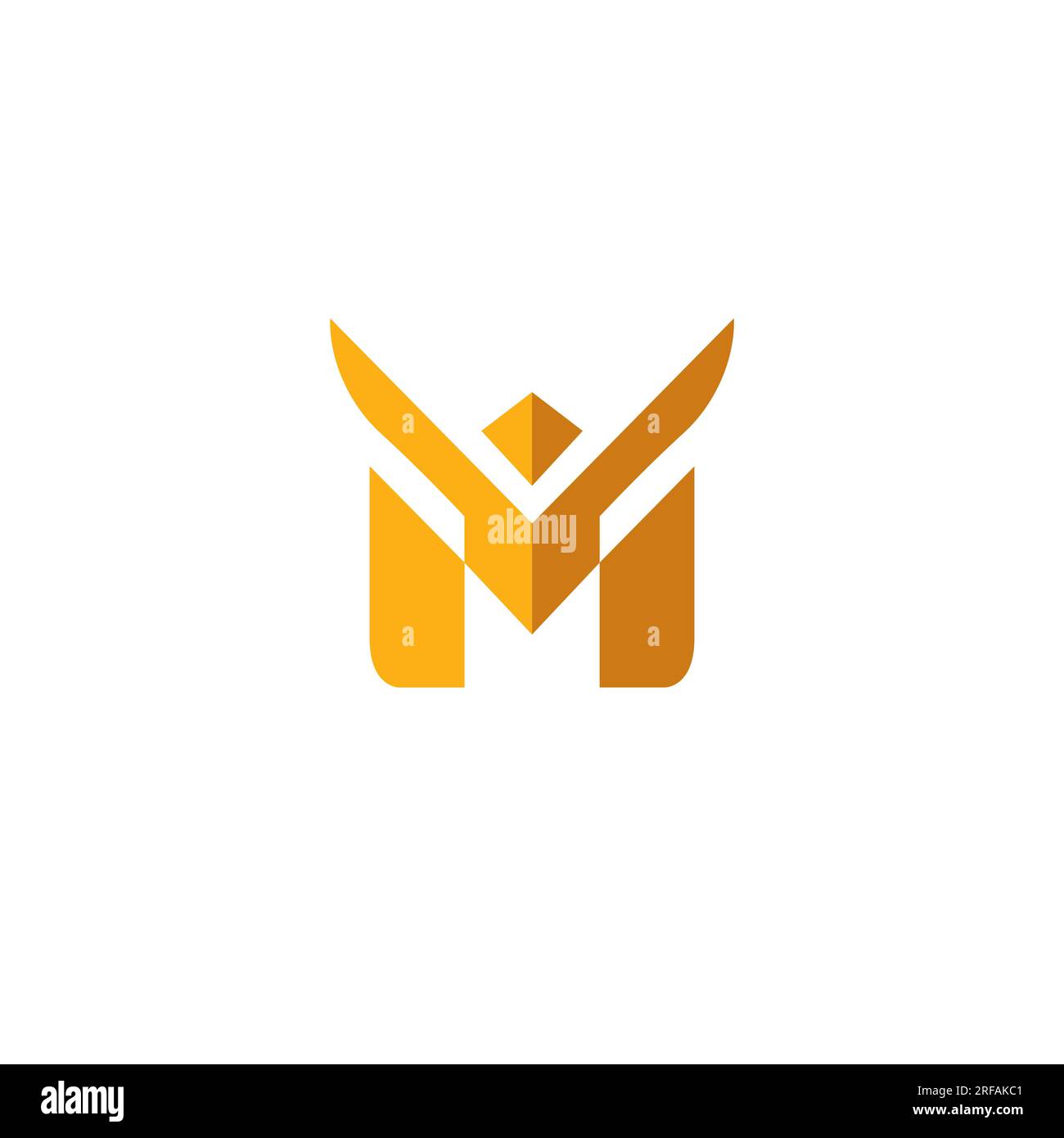 Letter M Logo Design. MV Logo Vector Stock Vector