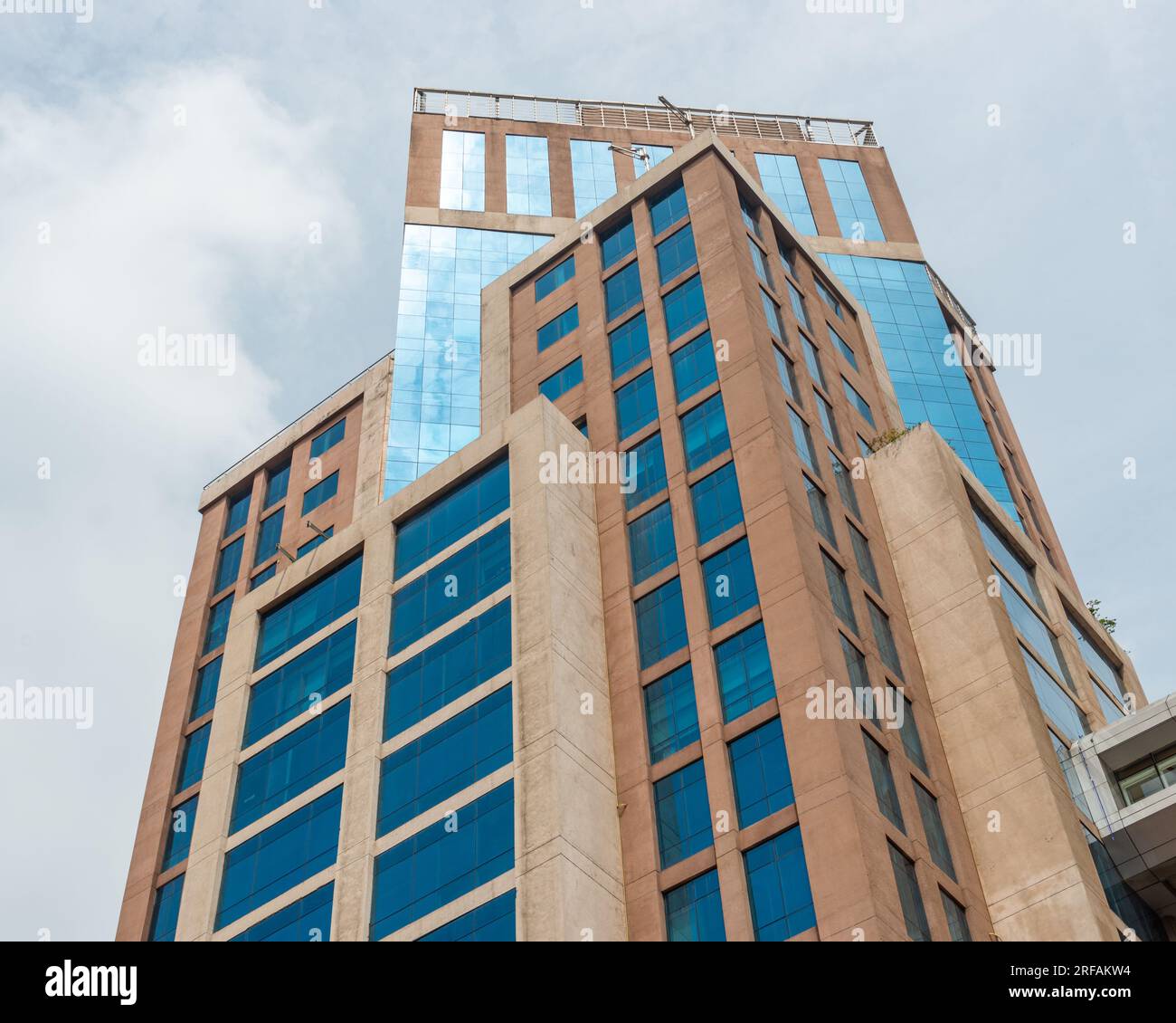 Highrises in the Indian IT capital city of Bangalore or Bengaluru Stock Photo